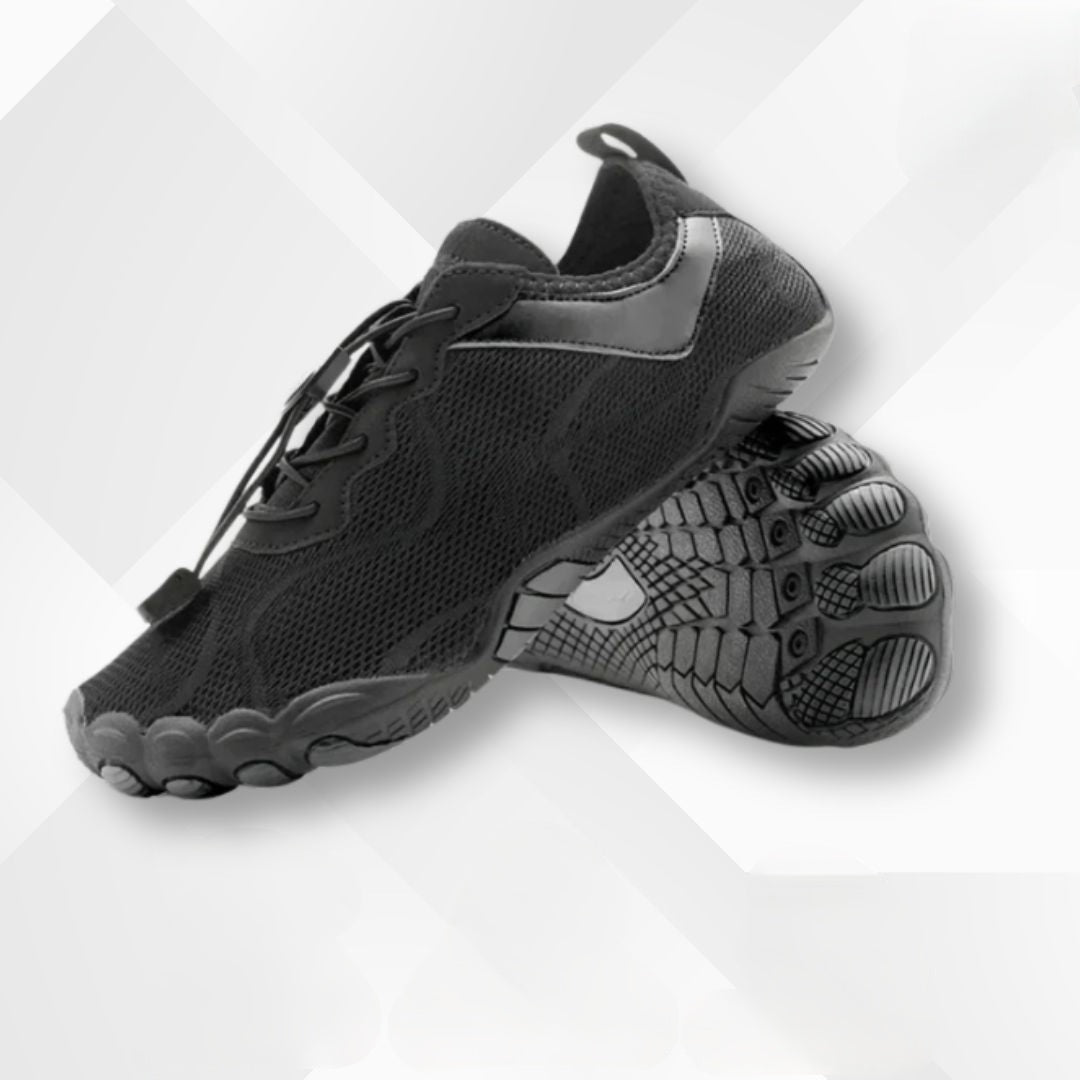 Barfuß-Schuhe | Sportlich | Unisex | Wasserdicht | Schnürverschluss-Schwarz-35-Luzern Mode