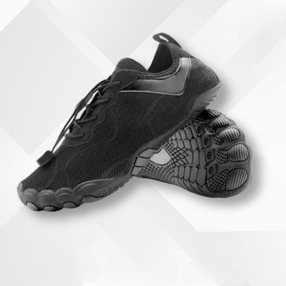 Barfuß-Schuhe | Sportlich | Unisex | Wasserdicht | Schnürverschluss-Schwarz-35-Luzern Mode
