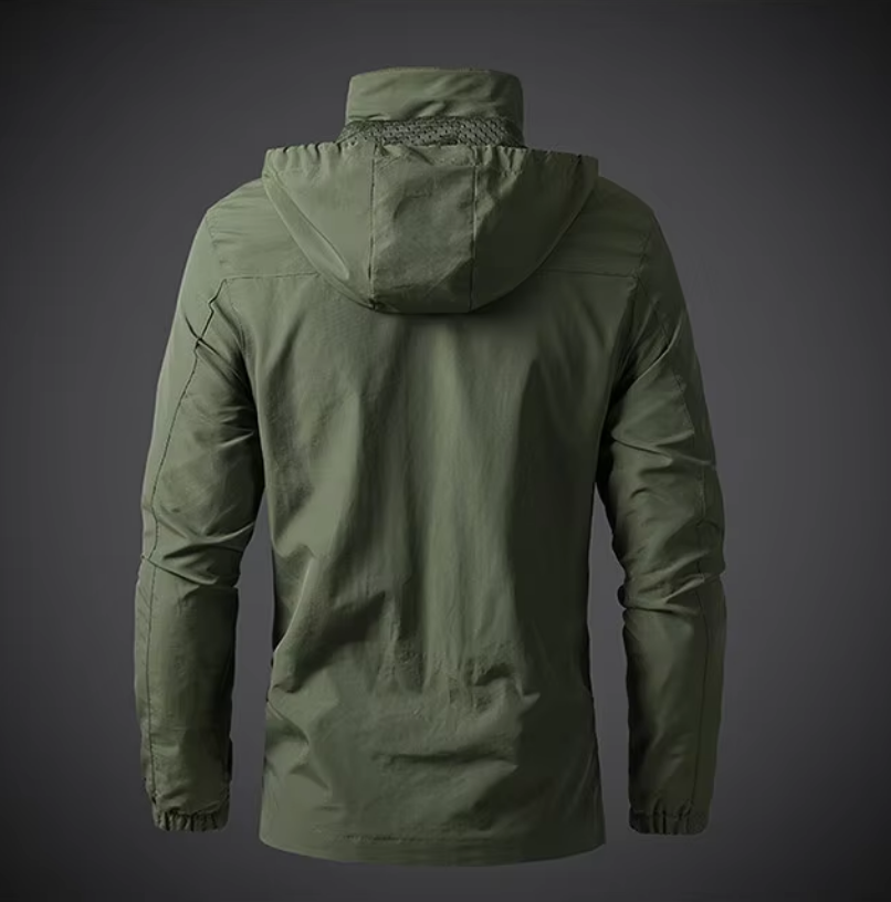 Herrenjacke | Winddicht | Wasserfest | Reißverschluss | Taschen -Luzern Mode