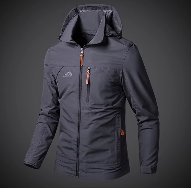 Herrenjacke | Winddicht | Wasserfest | Reißverschluss | Taschen -Luzern Mode