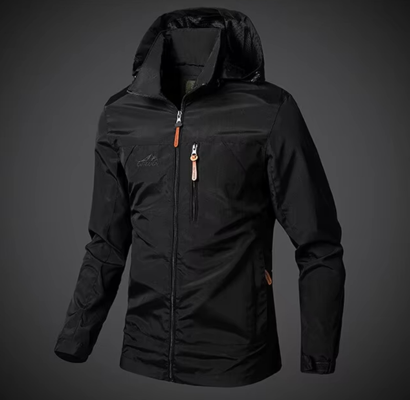 Herrenjacke | Winddicht | Wasserfest | Reißverschluss | Taschen -Luzern Mode