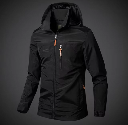 Herrenjacke | Winddicht | Wasserfest | Reißverschluss | Taschen -Luzern Mode