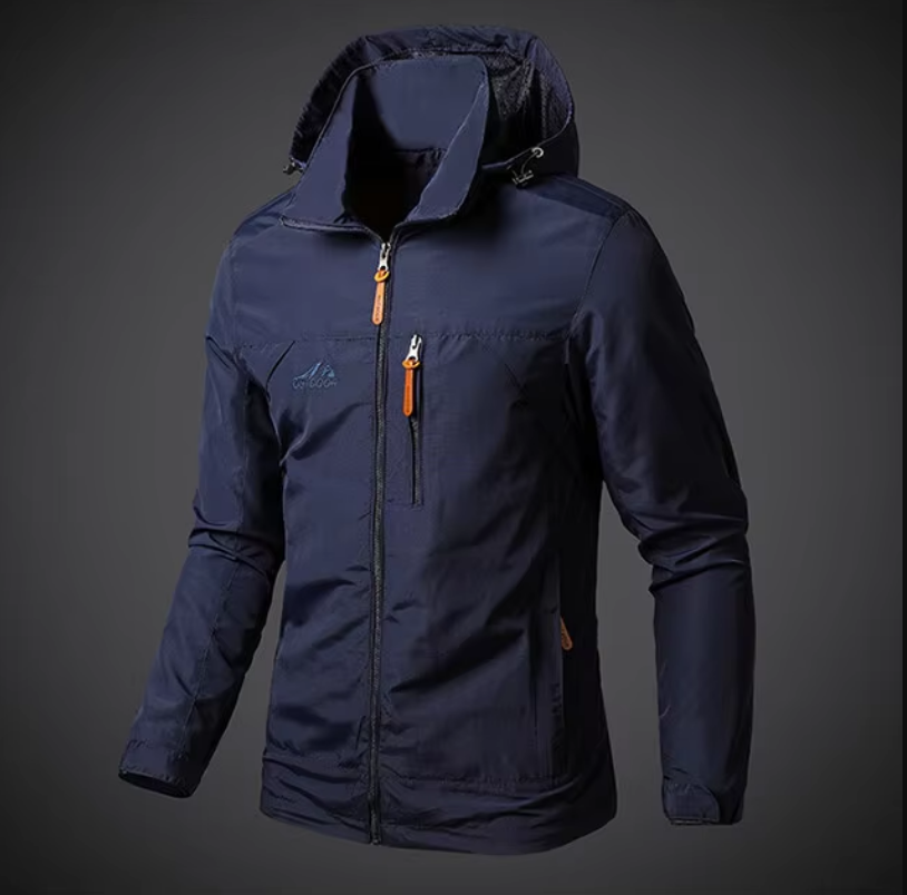 Herrenjacke | Winddicht | Wasserfest | Reißverschluss | Taschen -Luzern Mode