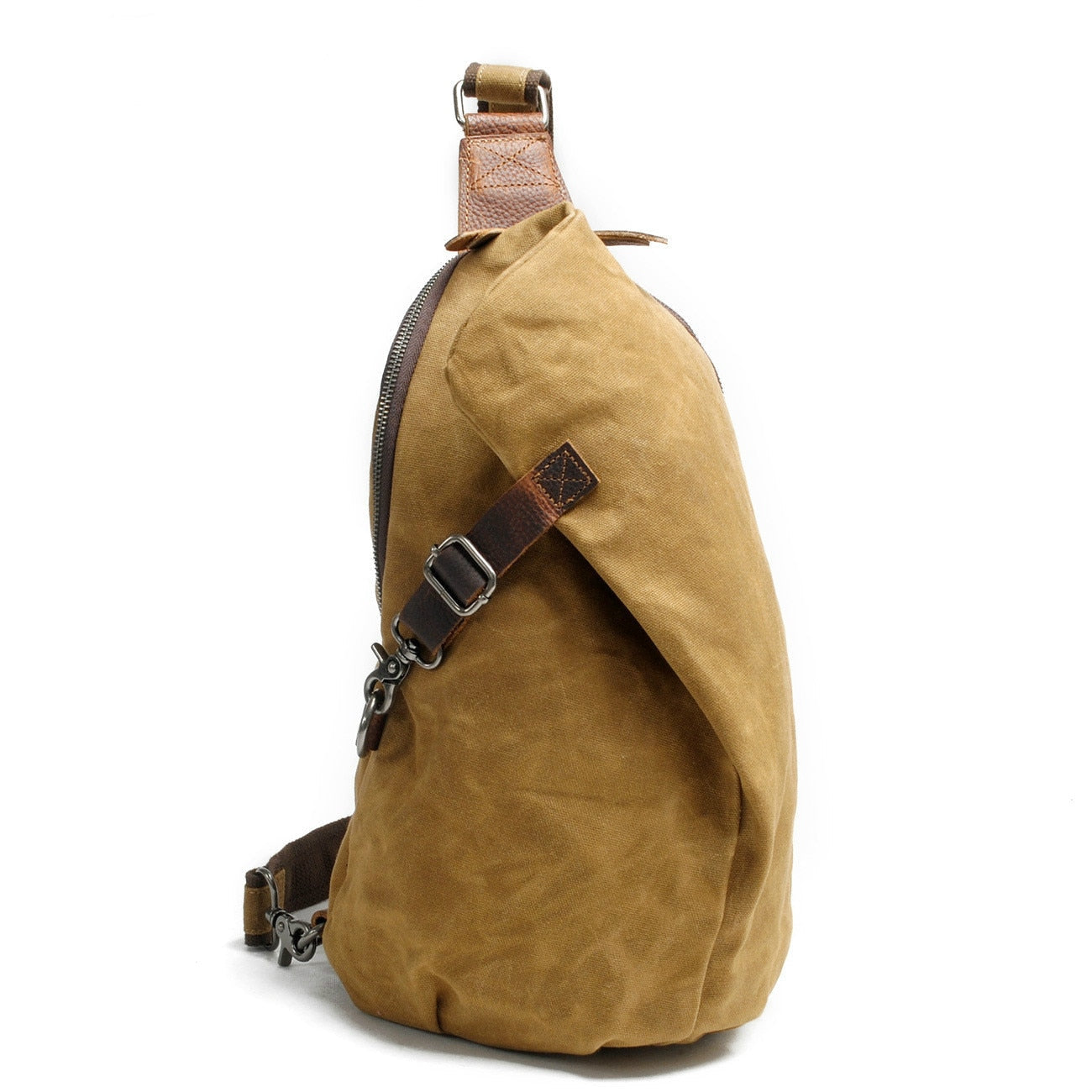 Wasserabweisende Canvas-Umhängetasche mit Anti-Diebstahlfach – MultiWear