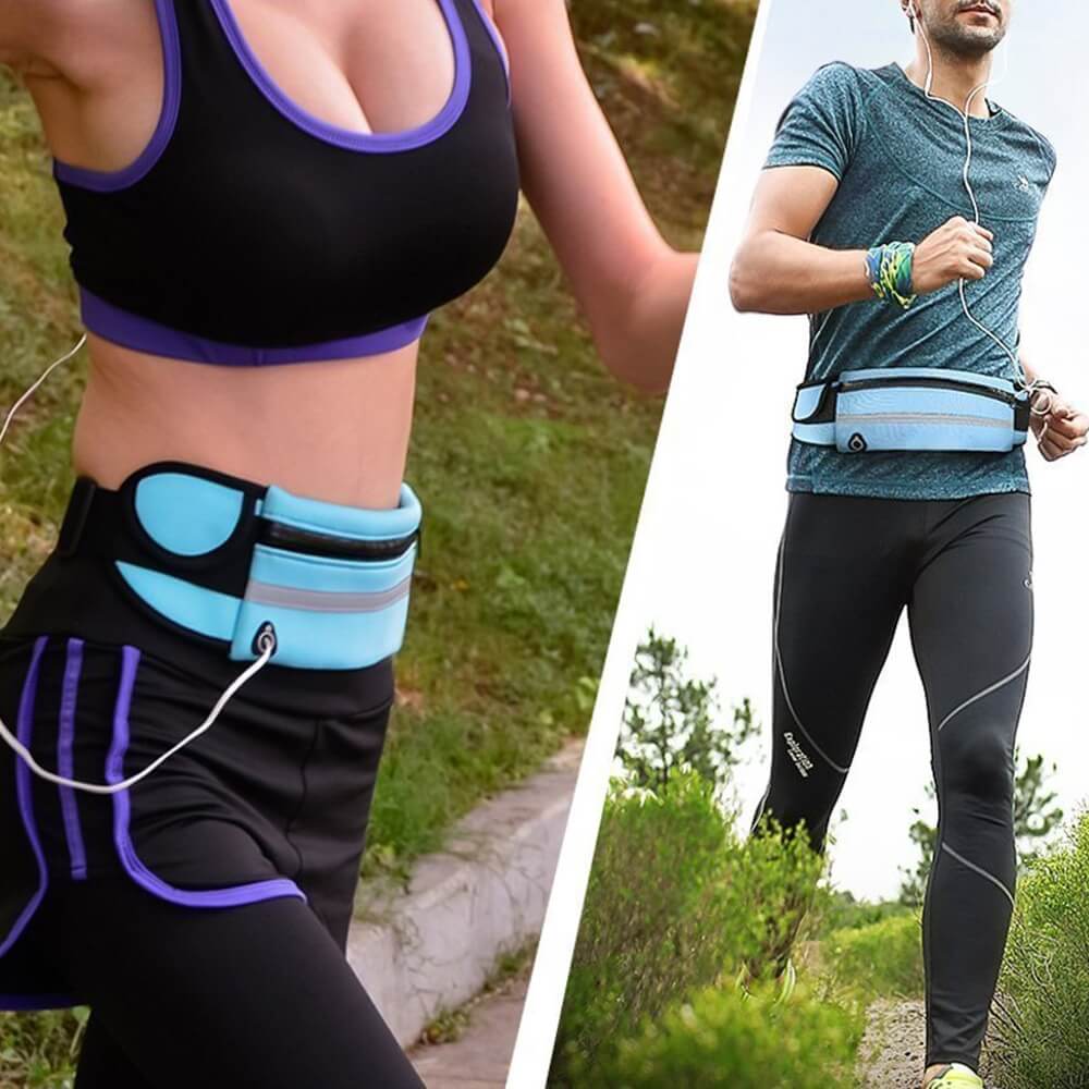 Wasserbeständiger Laufgürtel – 2 zum Preis von 1 Fitness- und Reistasche