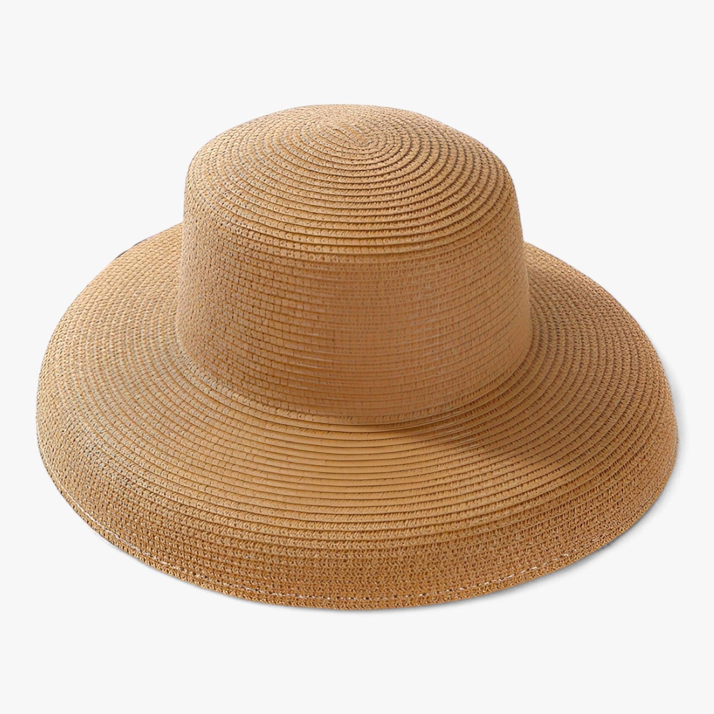 Damen Sonnenhut Sommer | Luftig | Klassisch | Mit Schirm | Für Urlaub & Alltag-Khaki-Luzern Mode
