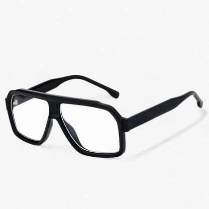 Sonnebrille | Punk | Oversized | Winddicht | Unisex | UV400-Schutz -Schwarz Weiß-Luzern Mode