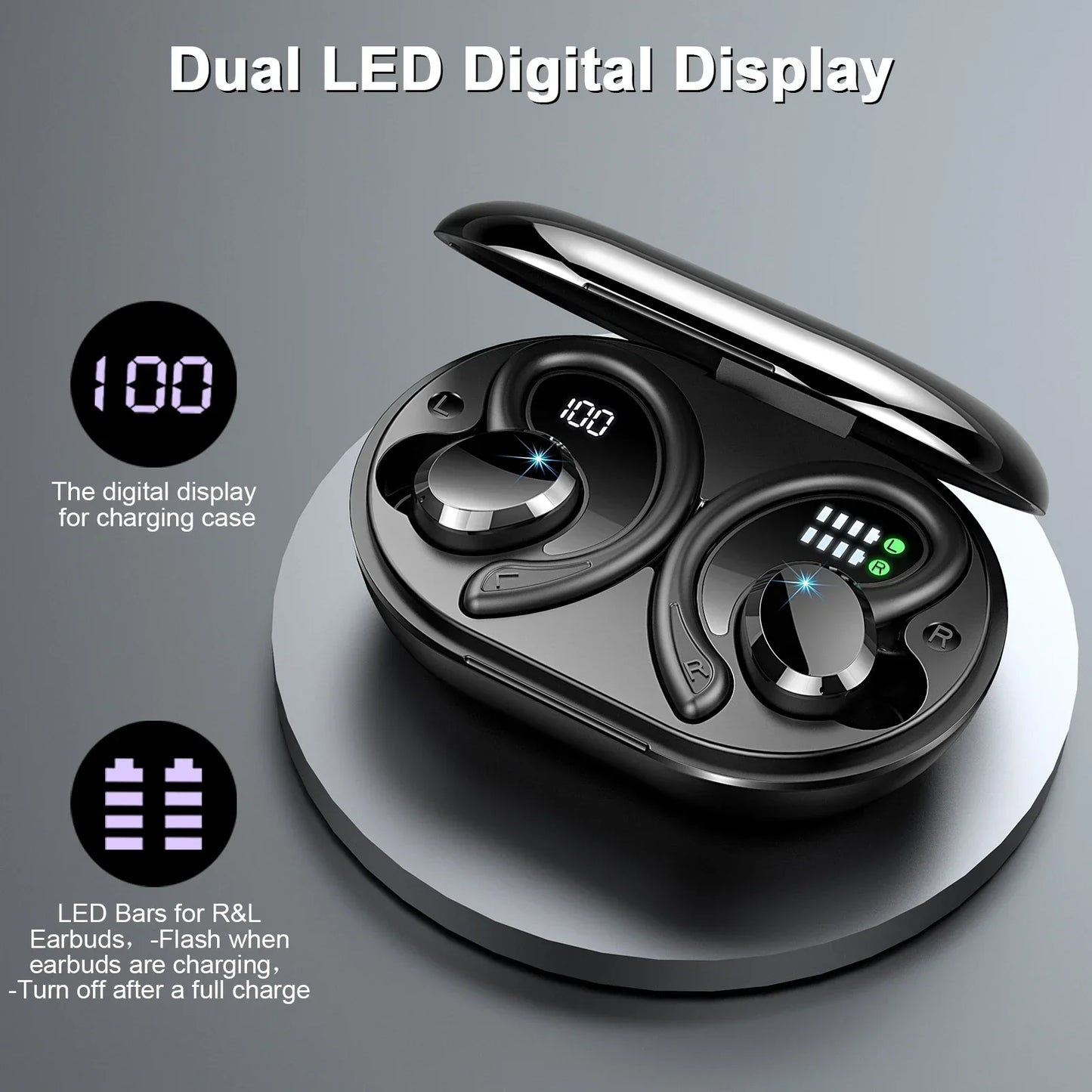 Wireless Earbuds with Clear Sound & Long Battery Life – SecureFit (Buy 1, Get 1 FREE)-Rose Gold-State of Style