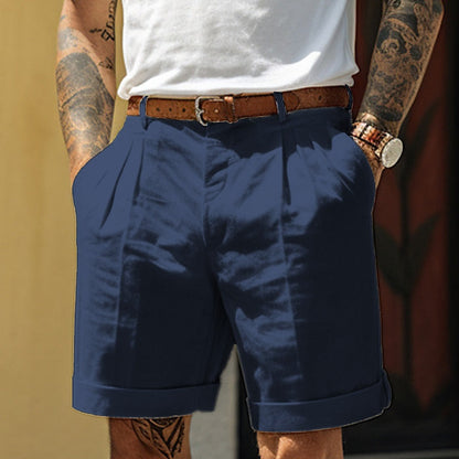 Stilvolle Leinen-Baumwoll-Shorts für Herren – Milan