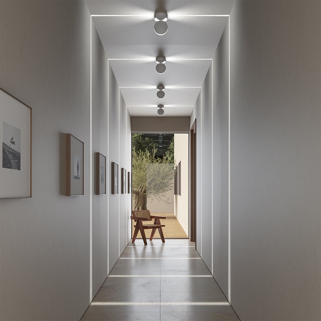 Modern LED Wall Light with 360° Rotating Head and Dual-Beam Square Light Effect 1