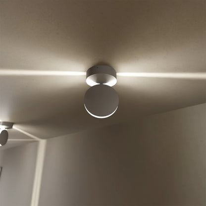 Modern LED Wall Light with 360° Rotating Head and Dual-Beam Square Light Effect 3