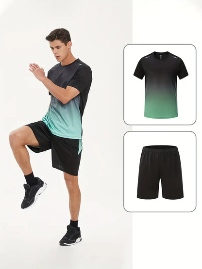 Atmungsaktiv | elastisch | schnelltrocknend | Herren Sportset 1+1 Gratis Aktion-Luzern Mode