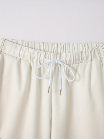 Kurzarmhemd mit Knopfleiste | gestreifte Shorts | leichtes Sommer Set Herren-Luzern Mode